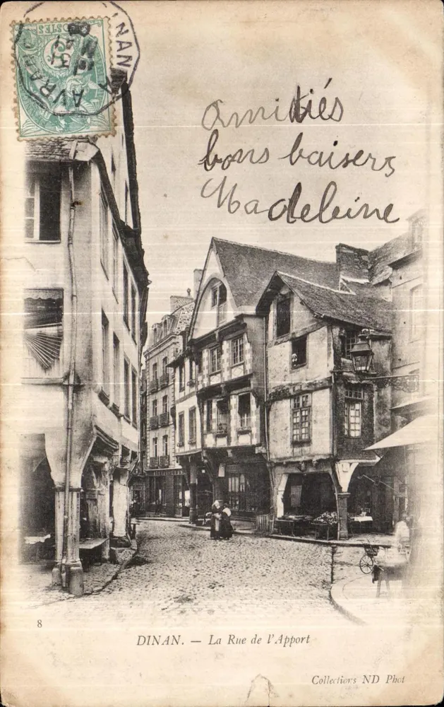 Dinan — La Rue de l'Apport — Collections ND Phot n°8 - Frente