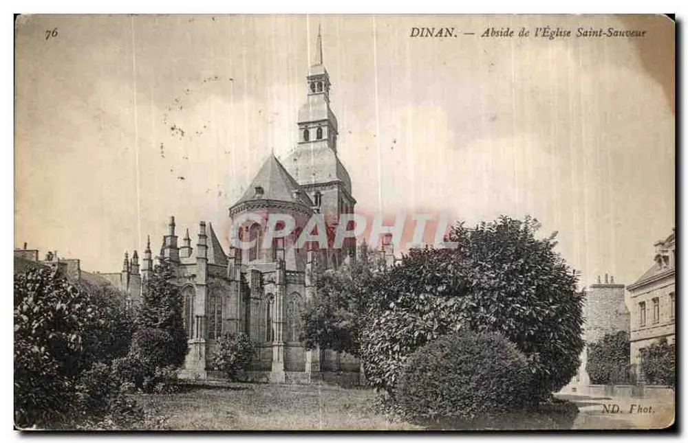Dinan — Apsis der Kirche Saint-Sauveur — ND. Phot. - Vorderseite