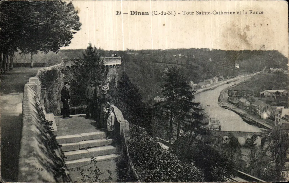 Dinan (C.-du-N.) — Turm Sainte-Catherine und die Rance — Edit. J. Baudard, Dinan - Vorderseite