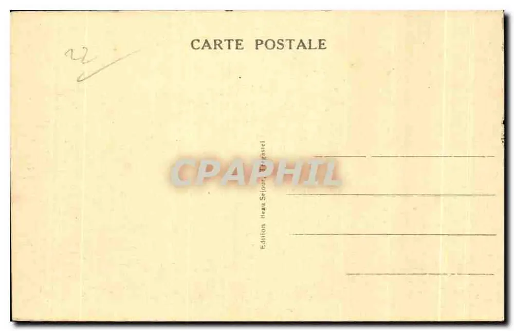 Ploumanach (C.-du-N.) — Le Squevel (chamado rochedo do Diabo) — Edição Jeau-Séjour, Brégaël - Verso