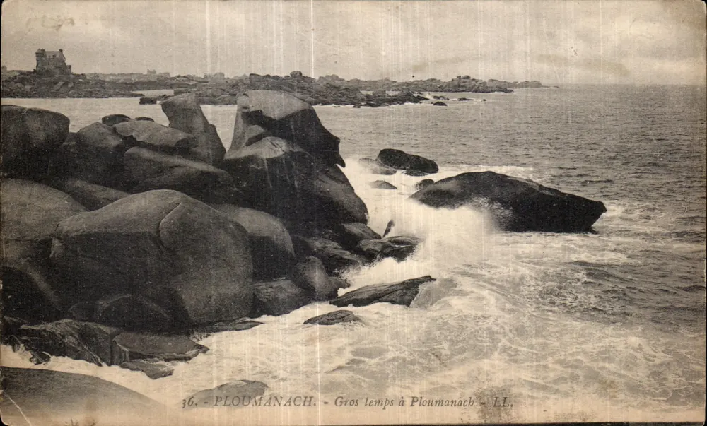 Tempestade em Ploumanach — Ploumanach — LL. — n°36 - Frente