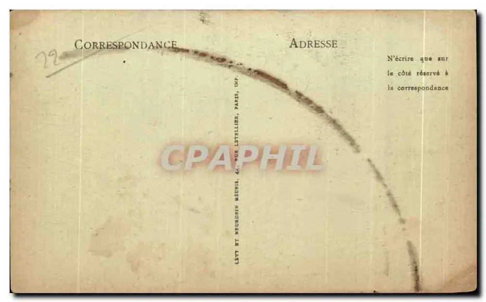 Tempestade em Ploumanach — Ploumanach — LL. — n°36 - Verso