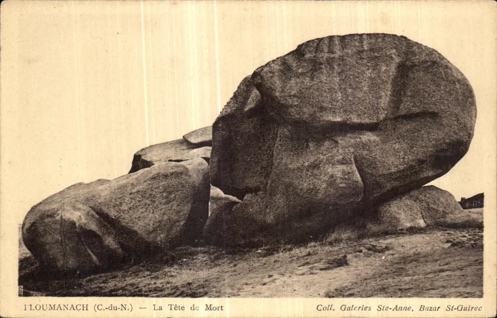 ILOUMANACH (C.-du-N.) — A Cabeça da Morte — Coleção Galerias Ste-Anne, Bazar St-Guirec - Frente