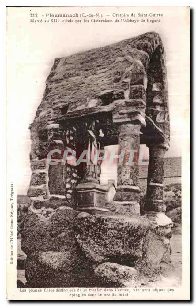 Ploumanach (C.-du-N.) — Oratorium des hl. Guirec — Édition de l'Hôtel Beau-Séjour, Trégastel - Vorderseite