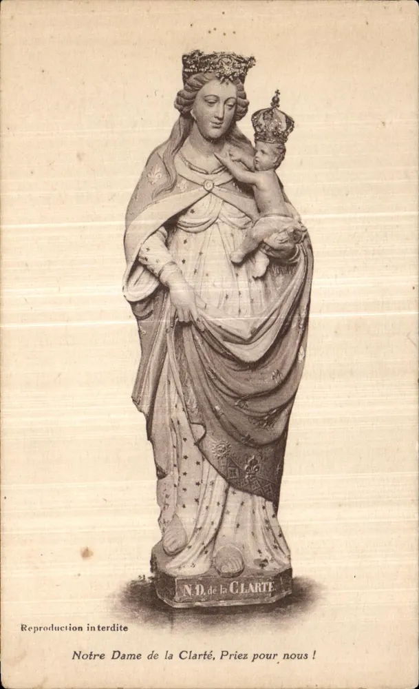 Unsere Frau der Klarheit — Statue der Jungfrau mit dem Kind — J. Nozaïs, Verleger, Nantes - Vorderseite