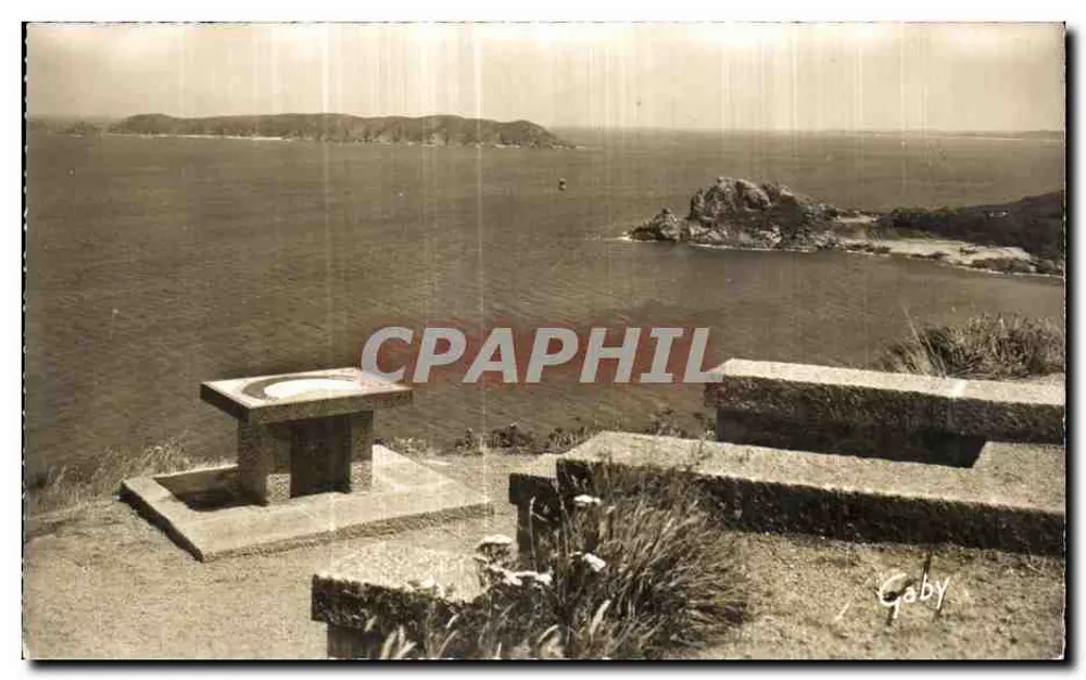 Perros-Guirec (C.-du-N.) — Mesa de orientação e Ponta do Castelo — Edições Gaby - Frente