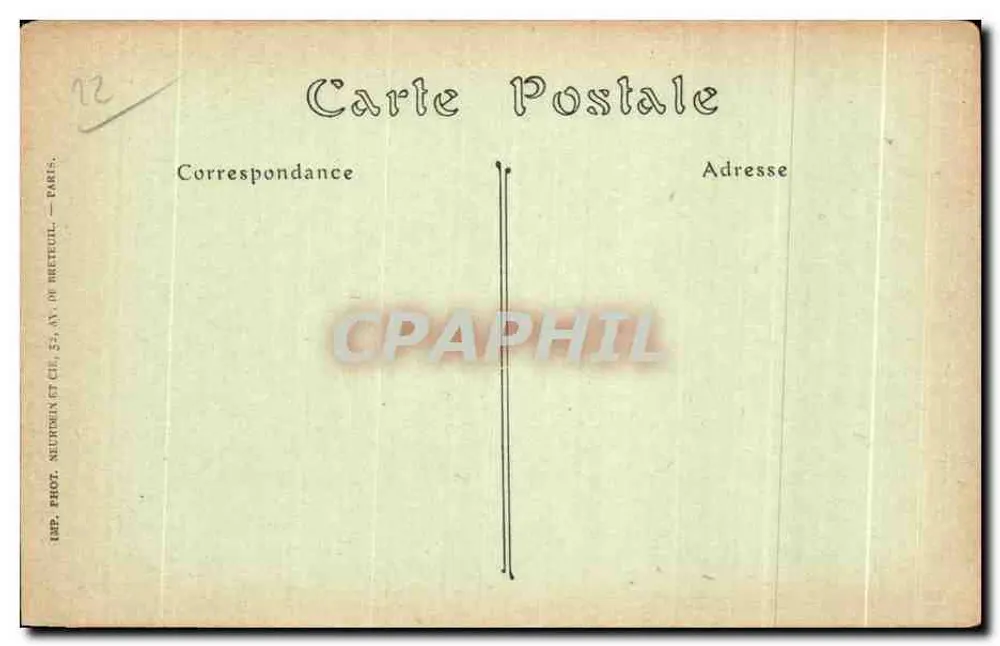 PLOUMANACH (Côtes-du-Nord) — A Esfinge — Editora Neudrien & Cie, n° 101 - Verso
