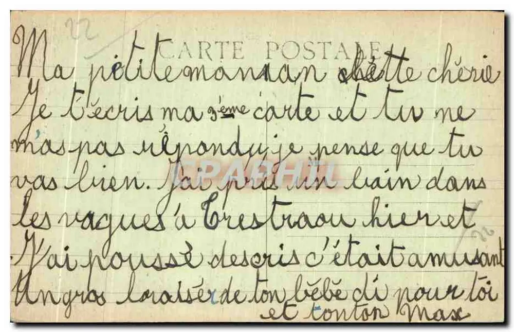 PLOUMANACH — A Cabeça do Carneiro — Edição Guillon, Lannion - Verso