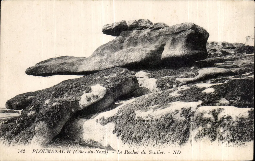 PLOUMANACH (Côtes-du-Nord) — O Rocher do Sculier — editor ND, n° 782 - Frente