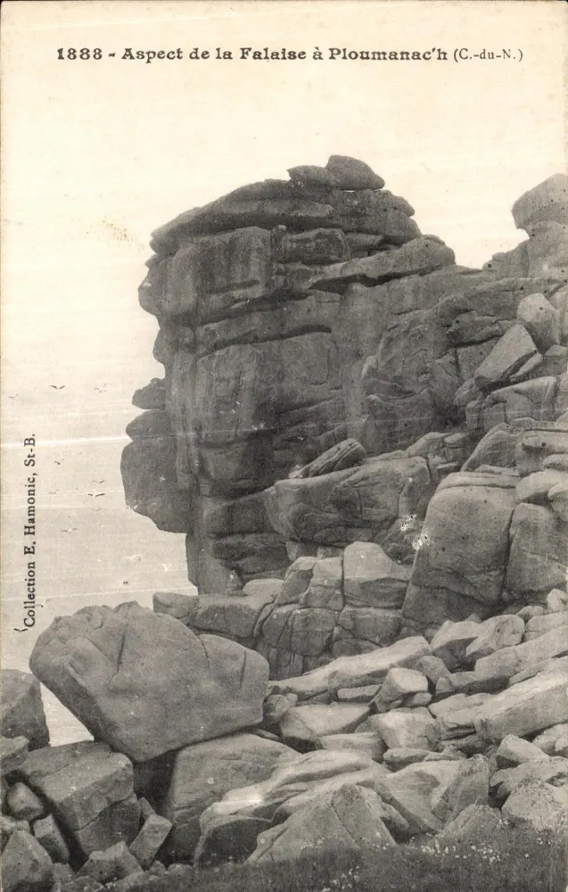 Falaise bij Ploumanac'h (C.-du-N.) — Uitzicht op de falaise — Collectie E. Hamonic, St-B. - Voorkant