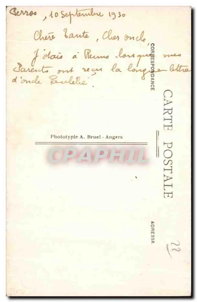 O Béller - Ploumanach (Côtes-du-Nord) — especímenes rochosos — Fototipia A. Bruel - Angers - Verso