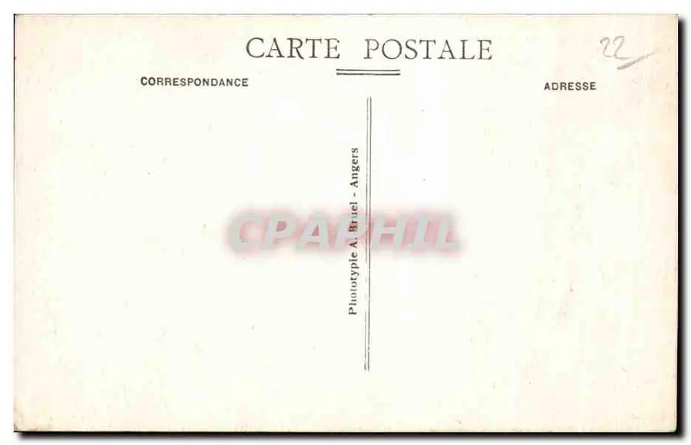 PLOUMANACH (C.-du-N.) — Der Kopf der Hexe und, im Hintergrund, die Insel Tomé — Phototype A. Bruel, Angers, Nr. 253 - Rückseite