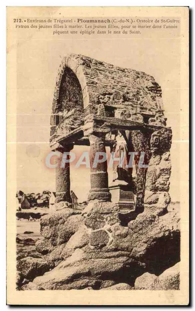 Umgebung von Trégastel - Ploumanach (C.-du-N.) - Oratorium von St-Guîrec - Vorderseite