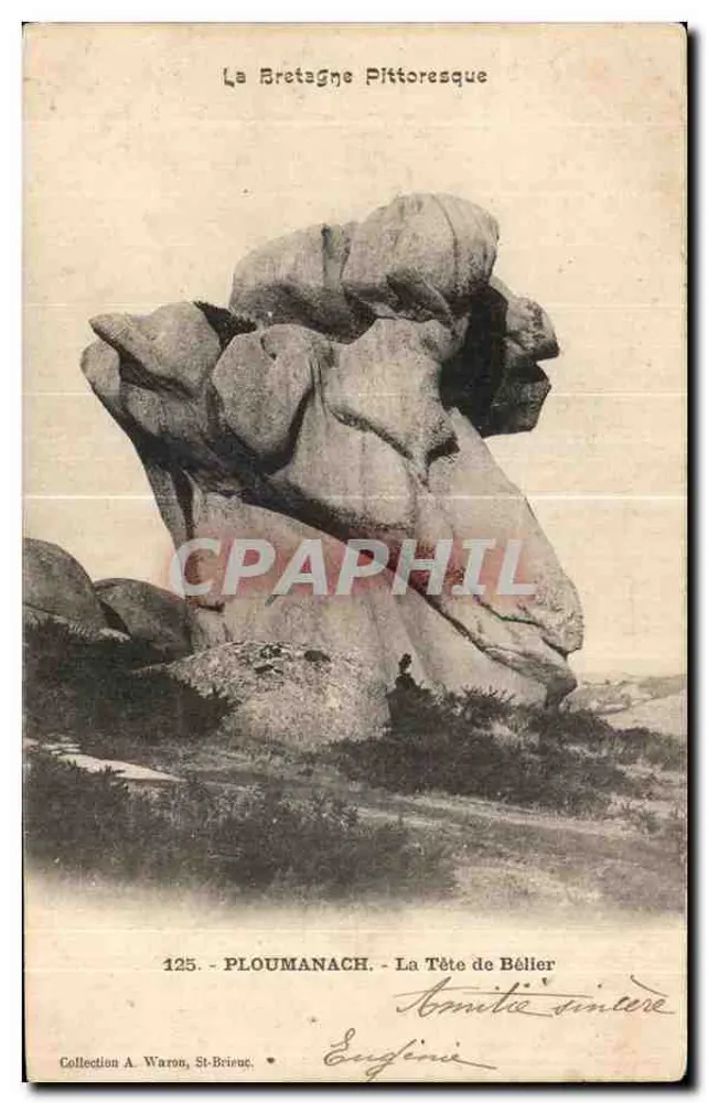 PLOUMANACH - A Cabeça de Carneiro — Coleção A. Waron, St-Brieuc, n°125 - Frente