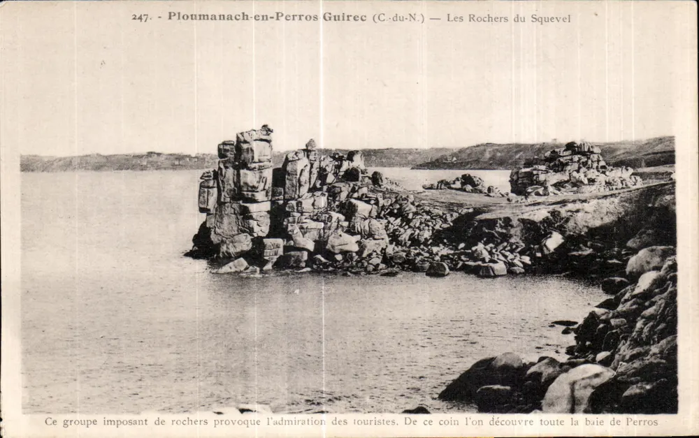Ploumanach-en-Perros Guirec — Die Felsen von Squevel — n°247 - Vorderseite