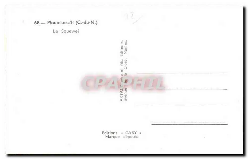 Le Squewel — Ploumanac'h (C.-du-N.) — Edições CABY - Verso