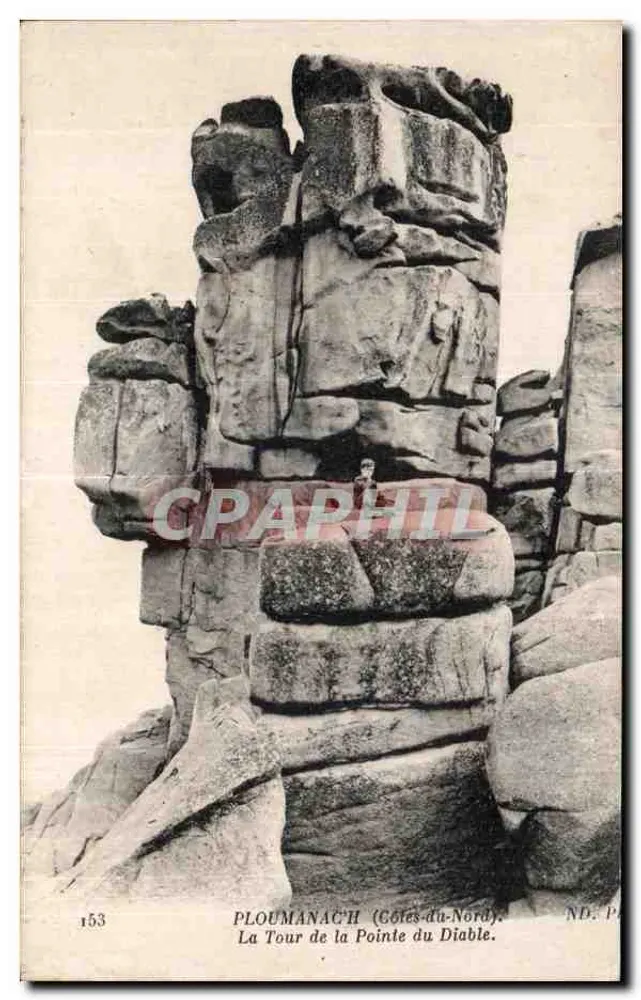 PLOUMANACH (Côtes-du-Nord) — A Torre da Ponta do Diabo — ND.P. n°153 - Frente