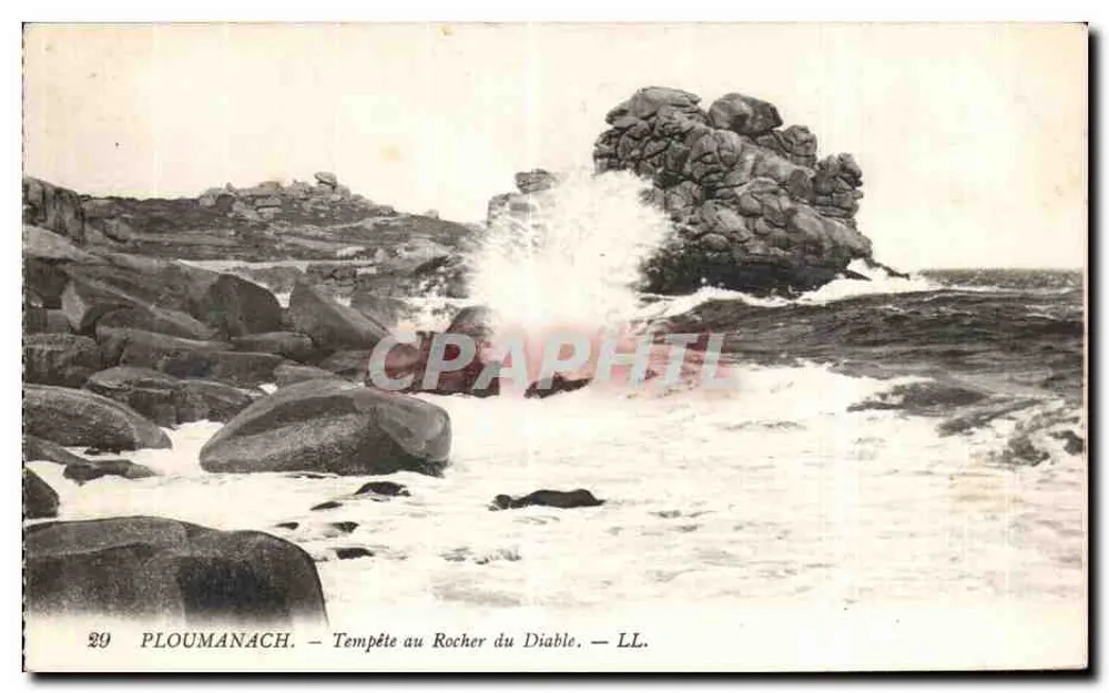 PLOUMANACH — Tempestade no Rochedo do Diabo — LL. n°29 - Frente