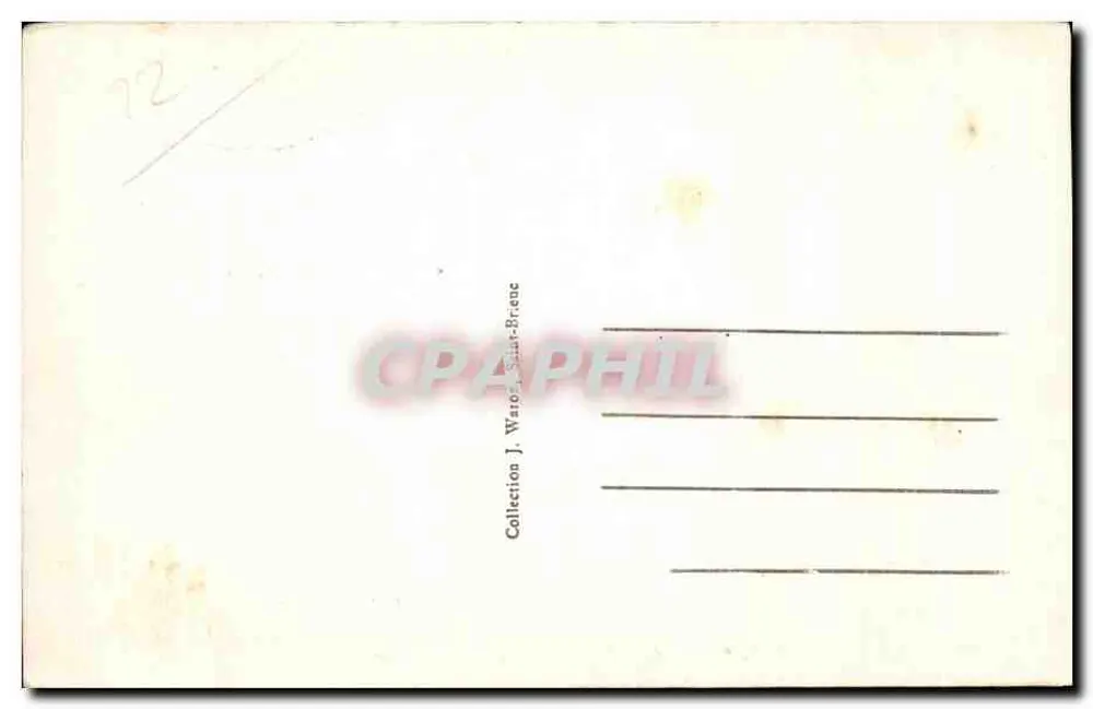 Ploumanach — Le Cépe — A.W. - 1587 - Verso