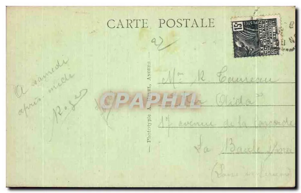 Ploumanach (C.-du-N) — Les Rochers du Phare — Phototype A. HUE, Angers - Verso