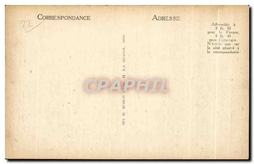 Ploumanach — Molo — wydawca Lévy et Meubricin, n°1 - Rewers