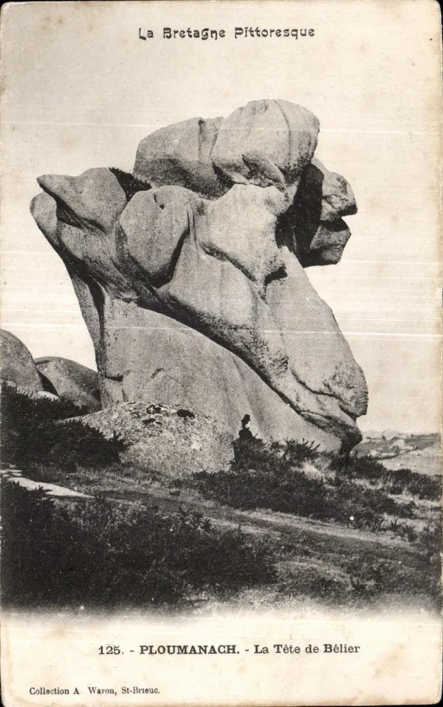Ploumanach - La Tête de Bélier — Sammlung A. Waron, St-Brieuc, n°125 - Vorderseite