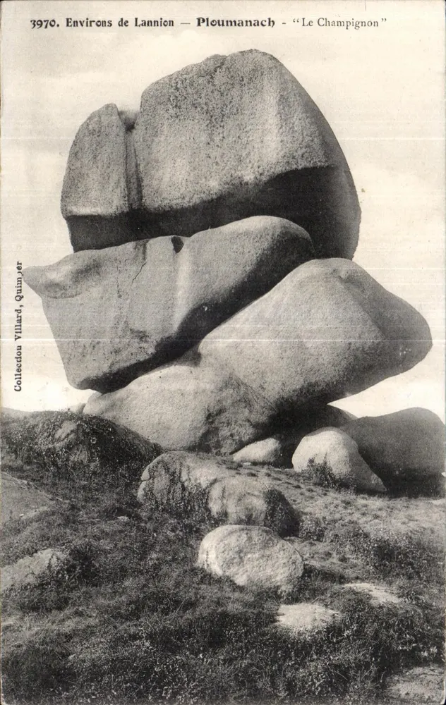 Dintorni di Lannion — Ploumanach — "Il Funghetto" — Collection Villard, Quimper - Recto