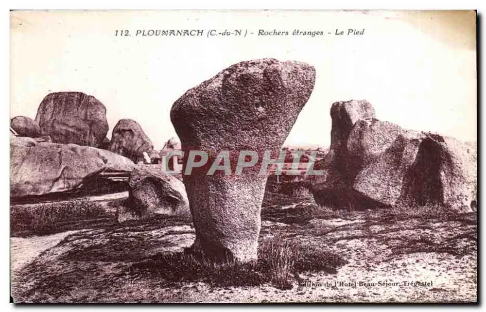 PLOUMANACH (C.-du-N) - Rochas Estranhas - O Pé - Frente