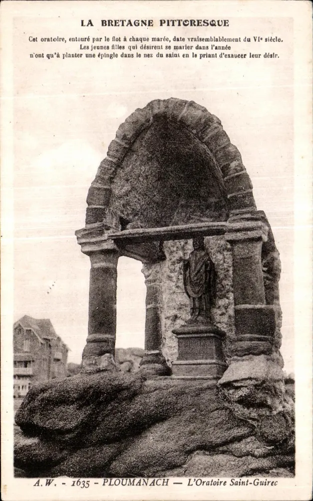 Das Oratorium Saint-Guirec — Ploumanach — pittoreske Bretagne - Vorderseite