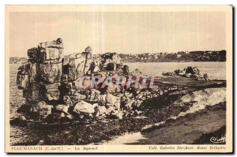PLOUMANACH (C.-du-N.) — O Squewel — Coleção Galeries Ste-Anne, Bazar St-Guirec - Frente