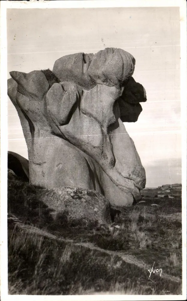 Der Bélîer, merkwürdiger Felsen der Region — Ploumanac'h (C.-du-N.) — Yvon, n° 508 - Vorderseite