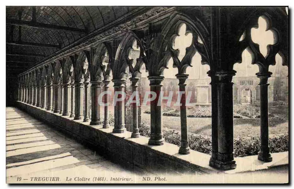 TREGUIER — O Claustro (1461) — ND. Fot. - Frente