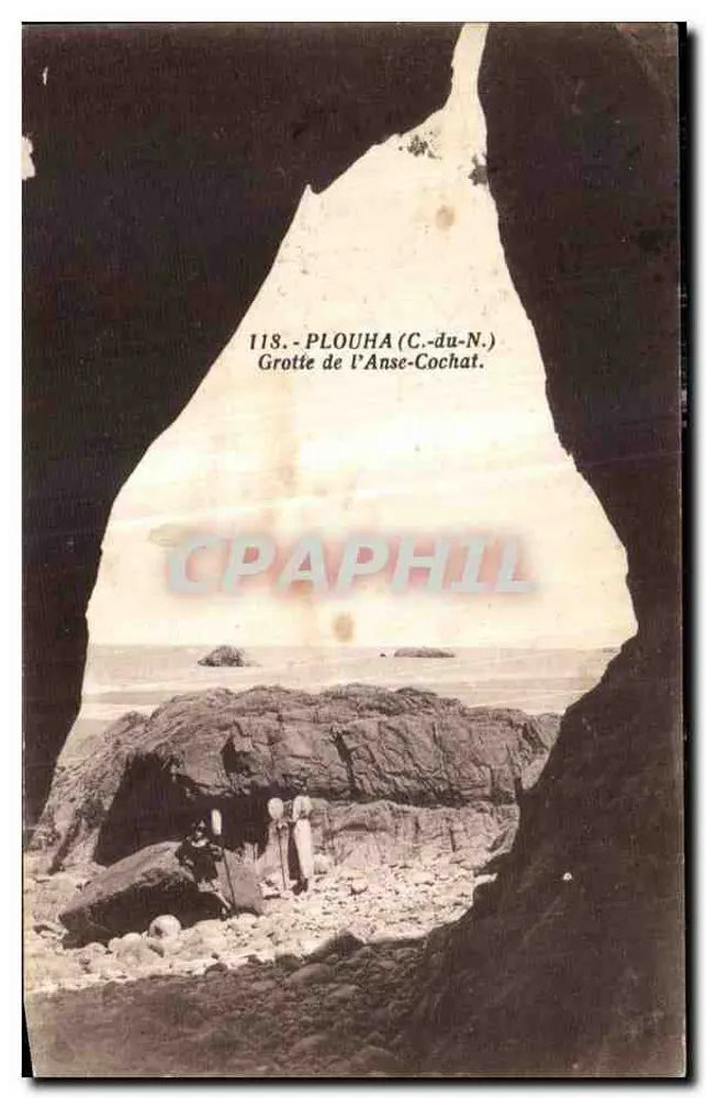 Gruta de l'Anse-Cochat — Plouha (C.-du-N.) — Édit.-Photo. Plouha (C.-du-N.) - Frente