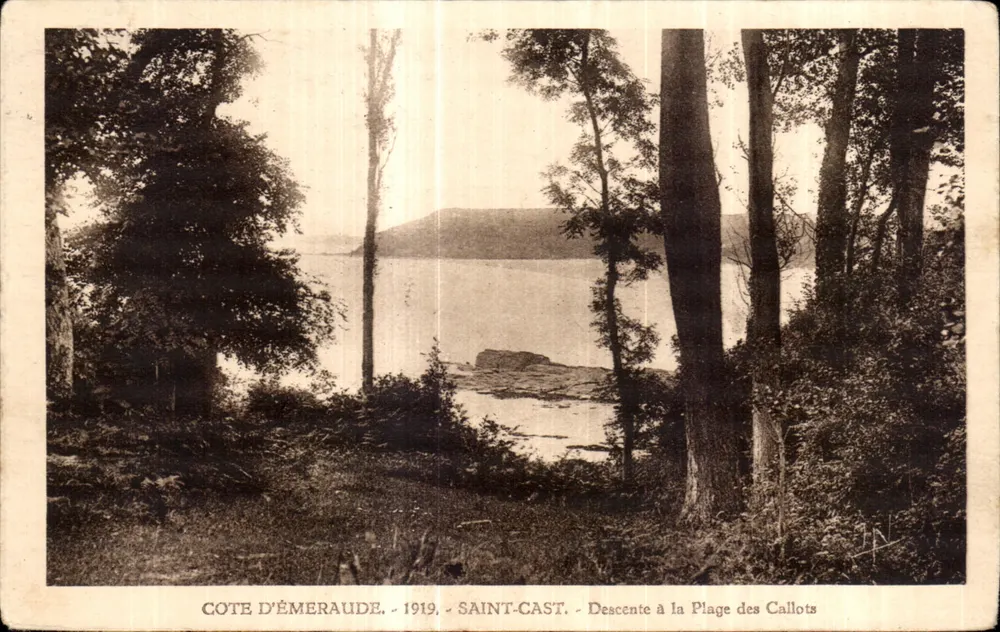 Côte d'Émeraude - 1919 - Saint-Cast - Abstieg zur Callots-Strand - Vorderseite