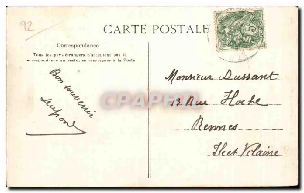 Côte d'Emeraude — Les Pierres Sonnantes — G. F. n° 3606 - Rückseite