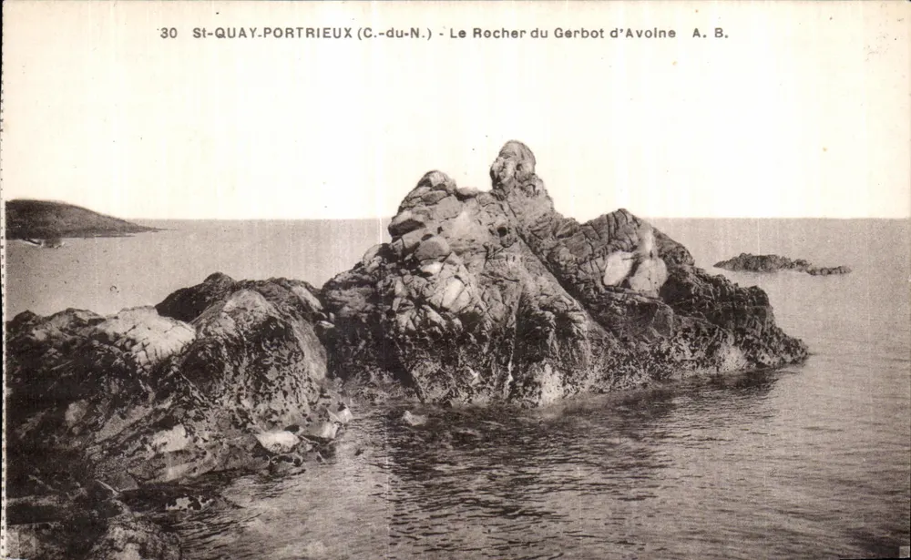 St-Quay-Portrieux (C.-du-N.) — Der Gerbot d'Avoine Felsen — A. B. - Vorderseite