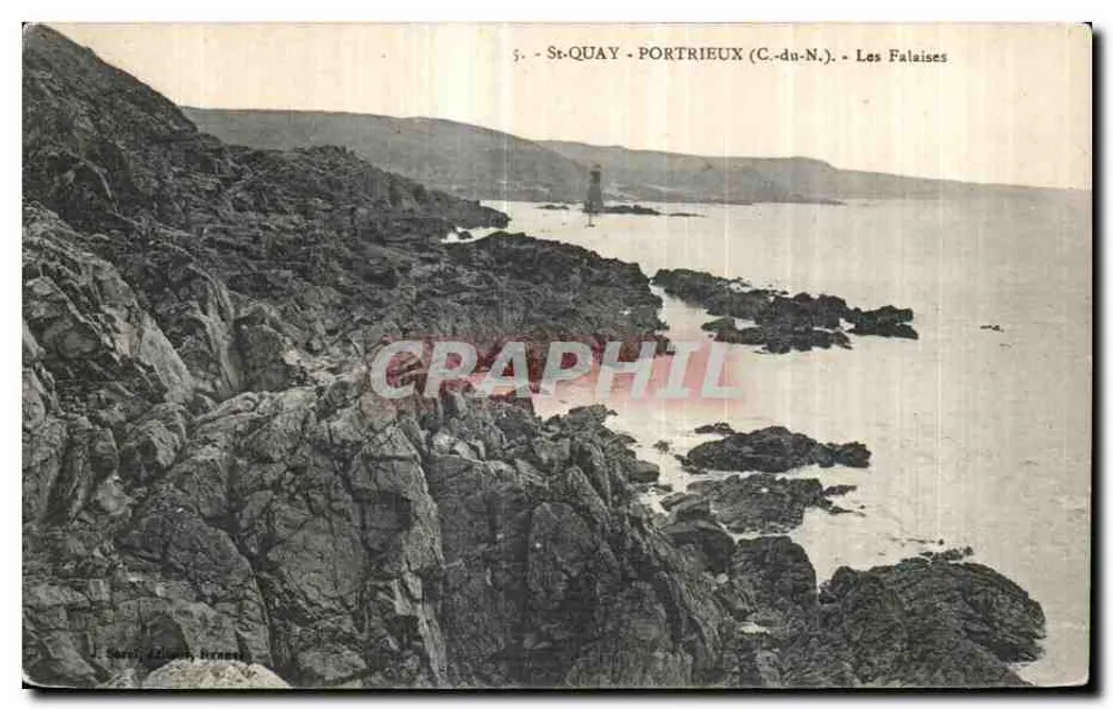 St-Quay-Portrieux (C.-du-N.) — Die Klippen — Sardi Verlag, Frankreich - Vorderseite