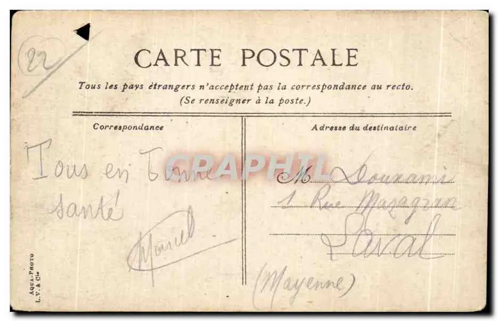 Saint-Brieuc — Eingang der Promenaden und Palast der Justiz — L.V.A.C.E. - Rückseite