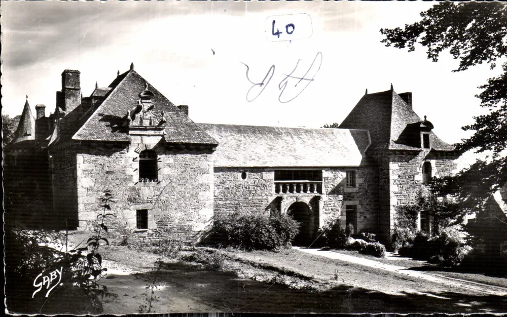 Castillo de Pleslin-les-Greves — vista general — Ediciones Gaby, Nantes - Anverso