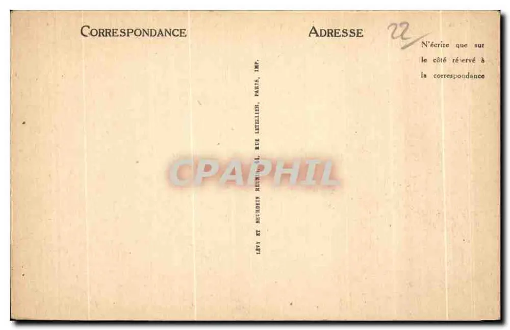 Trégastel (Côtes-du-Nord) — O Gouffre — Editor ND, n° 74 - Verso