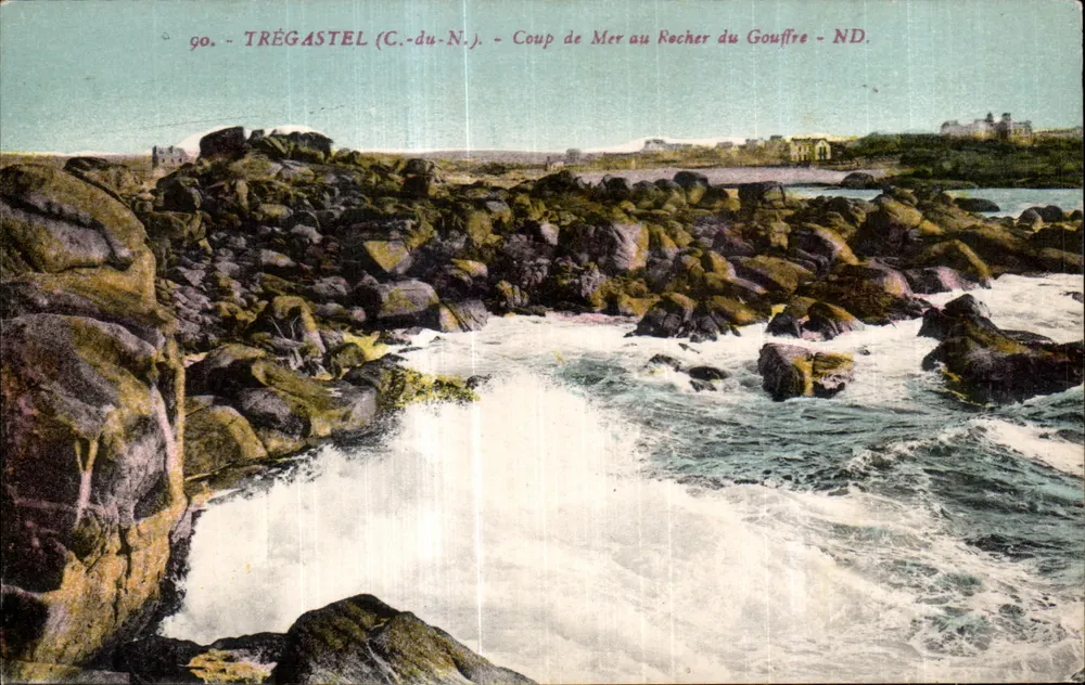 Trégestel (C.-du-N.) — Sturmflut am Rocher du Gouffre — ND. - Vorderseite