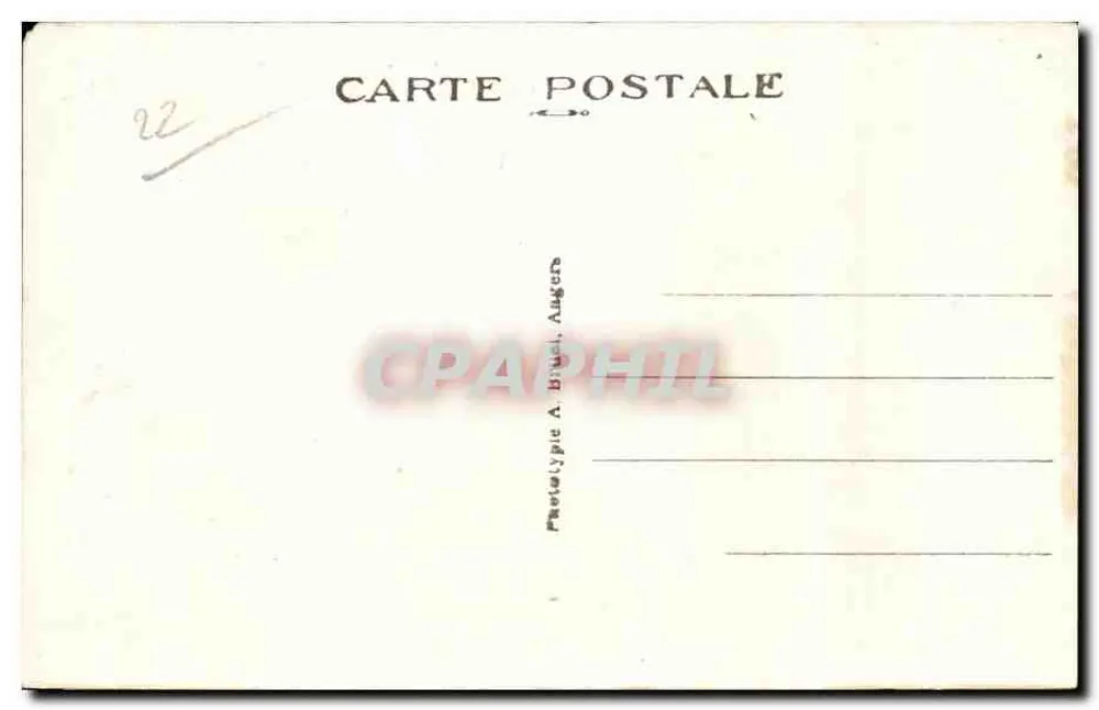 Trégastel-Plage (C. du N.) — Der Kopf und die Krone des Königs Grallon — A. B. - Rückseite