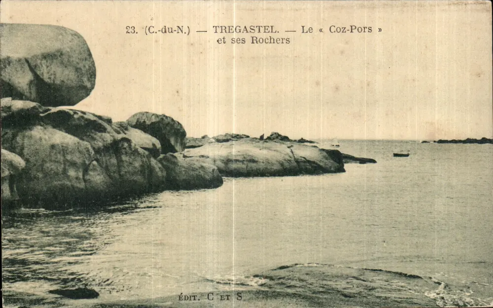 TREGASTEL — Der « Coz-Pors » und seine Felsen — Verlag C et S - Vorderseite