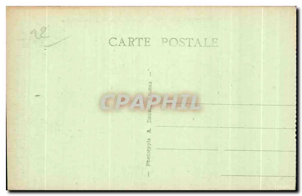 Trégestel (C.-du-N.) — Felsen der Pointe du Gouffre — Phototype A. Baula-Sicmez - Rückseite