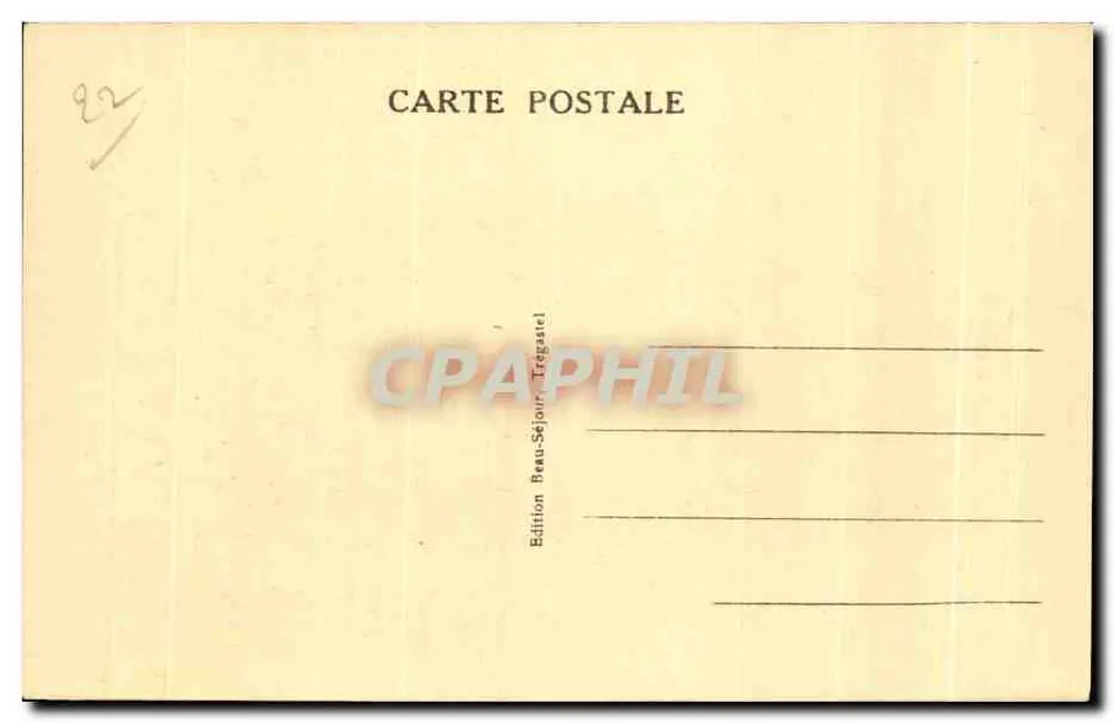 Trégastel (C.-du-N.) — A Bruxa — Edição Beau-Séjour - Verso