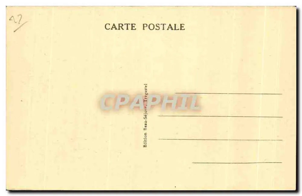 Trégastel (C.-du-N.) — A Feiticeira — Edição Beau-Séjour - Verso