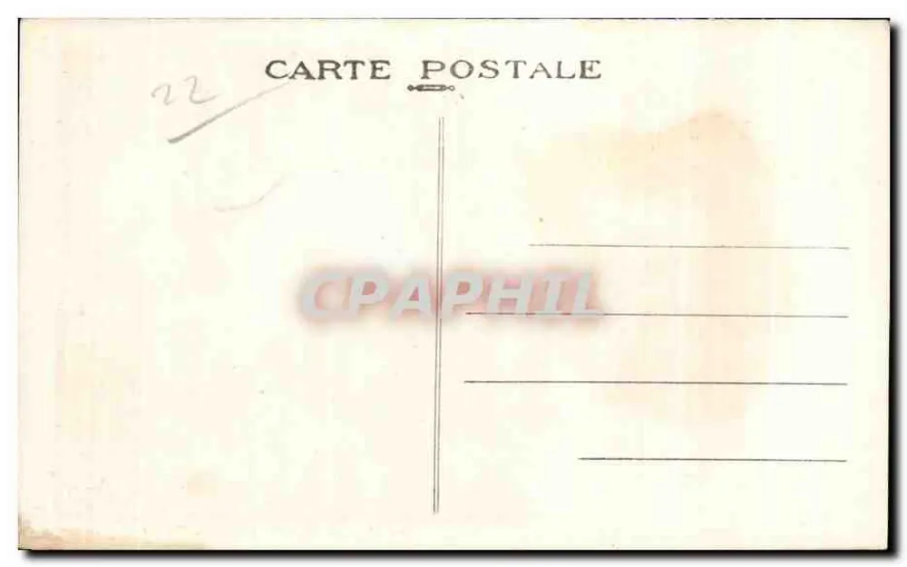 Der Dé, der monumentale Felsen, der die Strände überragt — Trégastel, Trégastel C-du-N.J. — Ausgabe des Hôtel Beau-Séjour - Rückseite
