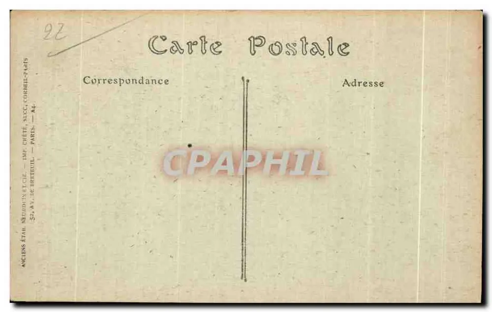 TREGASTEL (Côtes-du-Nord) — Il Cane — Antichi Stalls, Tip. Bretteil, Parigi - Verso