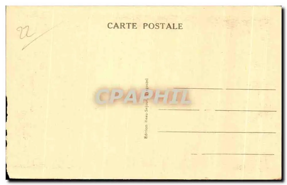 Trégastel (G.-du-N.) — Weiße Klippe aus dem Zollweg gesehen — Edition Itreau-Sajour - Rückseite