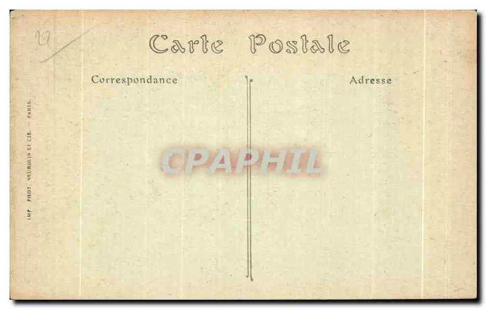 Tregastel (Côtes-du-Nord) — A Vista do Rei Gralon — Imp. Prot. Télumélin et Cie, Paris - Verso